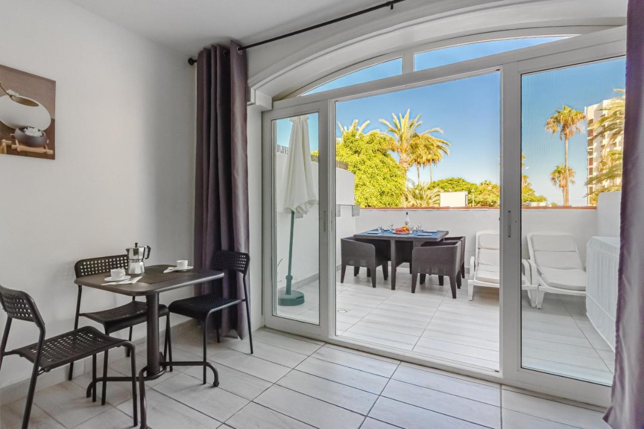 Fantastic Large Studio In Front Of Beach Heated Pool Wifi Arona  Kültér fotó