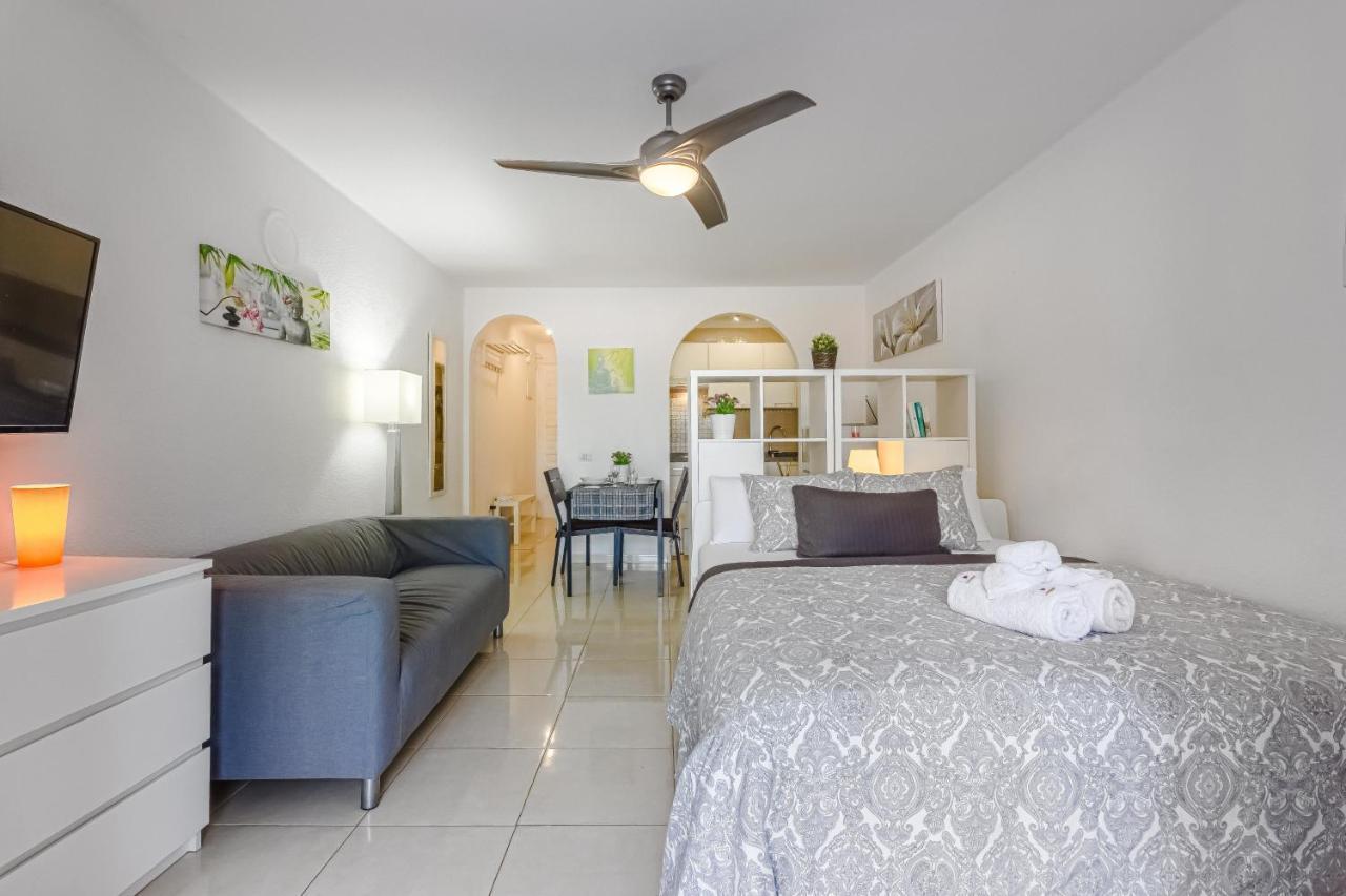 Fantastic Large Studio In Front Of Beach Heated Pool Wifi Arona  Kültér fotó